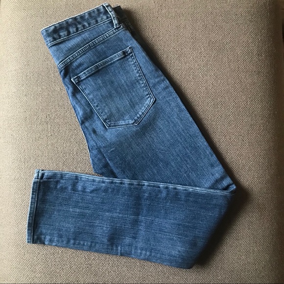 Gap 1969 Skinny High Rise Blue Denim Jeans Size 26 - Picture 4 of 6